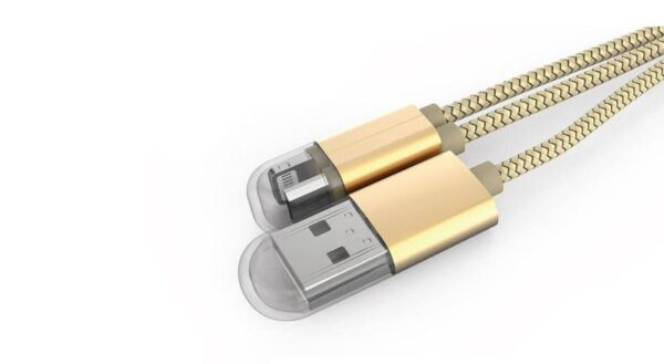 مولتی کابل LDNIO LC89 Lightning Micro USB 15CM کنفی/جاسوئیچی/پاوربانکی