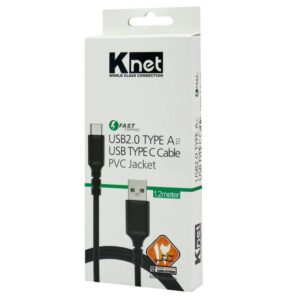 کابل شارژ K NET K CUC02012 TYPE C 1.2m