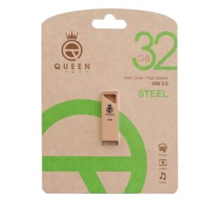 فلش QUEEN TECH 32GB STEEL