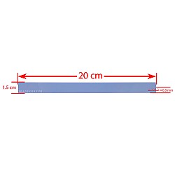 پد سیلیکون نازک 1.5CM×18CM×0.3MM