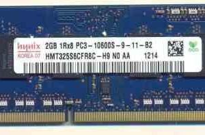 رم لپ تاپ 2G 1333 Hynix