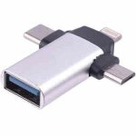 تبدیل JH 0519 OTG USB To MicroUSB / Lightning / Type C