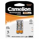 باتری نیم قلمی دو تایی شارژی CAMELION RECHARGABLE 600mah