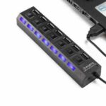 هاب کلید دار 7 PORT USB2