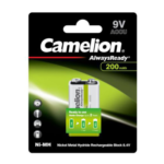 باتری شارژی کتابی 9 ولت CAMELION 200