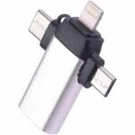 تبدیل JH-0519 OTG USB To MicroUSB / Lightning / Type-C