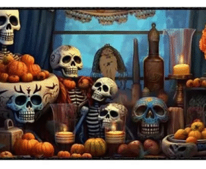 پد موس گیم طرح Skeleton سایز 80×30