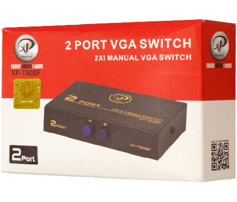 دیتا سوییچ VGA دو پورت برند XP