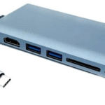 هاب Knet S9 USB3.0 SD HDMI/VGA JACK3.5 LAN TYPEC PD