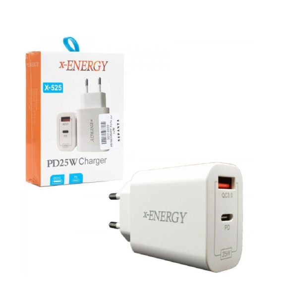 شارژر موبایل X-ENERGY X-525 25W دو پورت