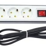 رابط 3 خانه ارتدار کلید دار پارت الکتریک کابل 1.8 متر