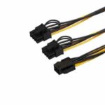 کابل تبدیل 6 پین نر به 2 تا برق IDE