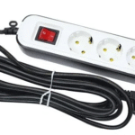 رابط 3 خانه ارتدار کلید دار پارت الکتریک کابل 5 متر