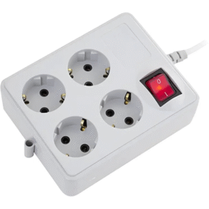 رابط 4 خانه ارتدار کلید دار پارت الکتریک کابل 5 متر