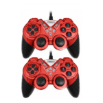 دسته بازی دوبل شوک فانتزی MACHER مدل MR62 - رنگ قرمز