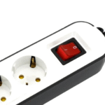 رابط 4 خانه ارتدار کلید دار پارت الکتریک کابل 3 متر