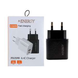 شارژر موبایل X-ENERGY - X520N 20W دو پورت