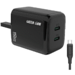 شارژر موبایل 2 پورت برند GREENLION مدل GNPD40WEDWC