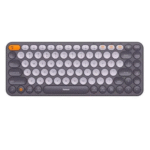 کیبورد تک بیسیم BASEUS مدل K01A (اتصال سه دستگاه همزمان رنگ خاکستری )