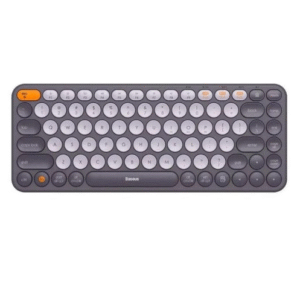 کیبورد تک بیسیم BASEUS مدل K01A (اتصال سه دستگاه همزمان رنگ خاکستری )