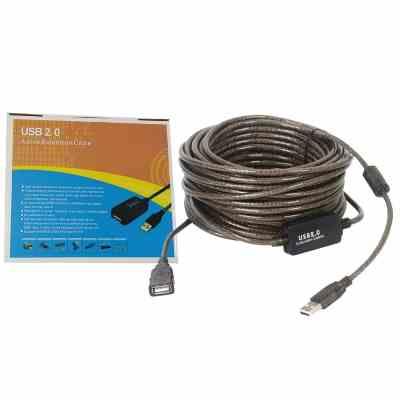 کابل-افزایش-طول-20-متری-USB-1.jpg کابل افزایش USB برددار 20متری KNET