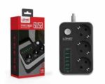 چند راهی برق LDNIO 3PORT 1.6m شارژر USB
